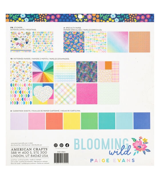 American Crafts Paige Evans Bloom Wild Project Pad, , hi-res, image 2