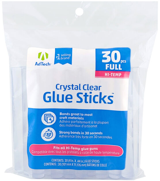 AdTech 4" Hi Temp Hot Glue Sticks 30pc