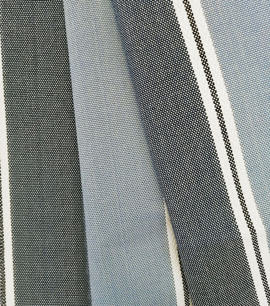 Light/Dark Blue Large/Small Stripe Woven Fabric, , hi-res, image 3