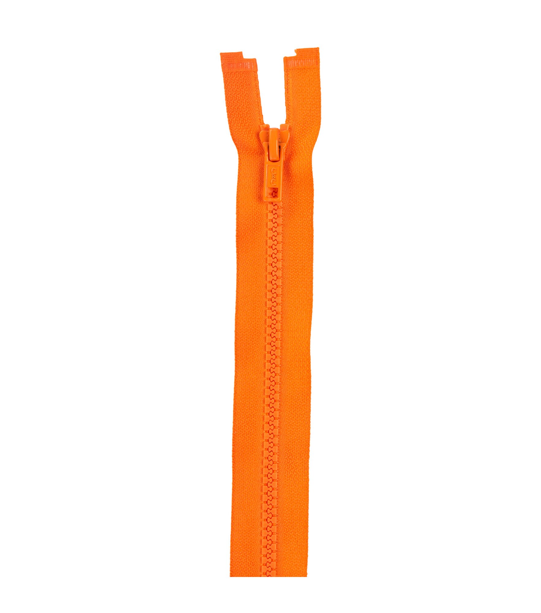 Coats & Clark 30'' Molded Separating Sport Zipper, Tangerine, hi-res