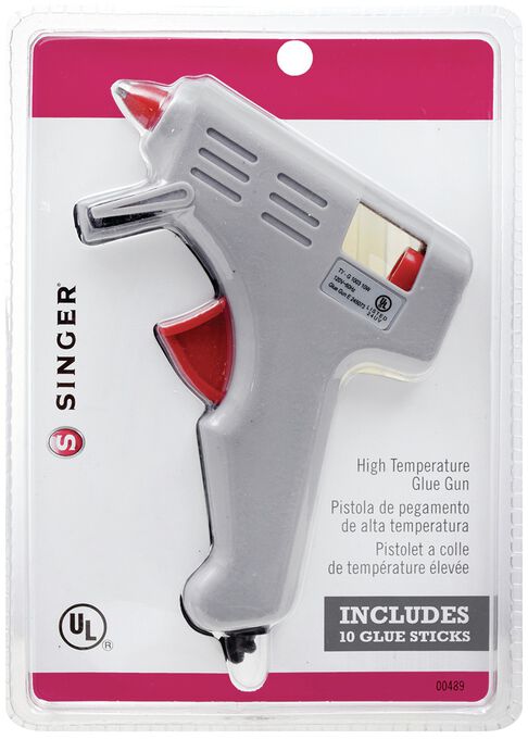 SINGER High Temperature Glue Gun with 10 Glue Sticks