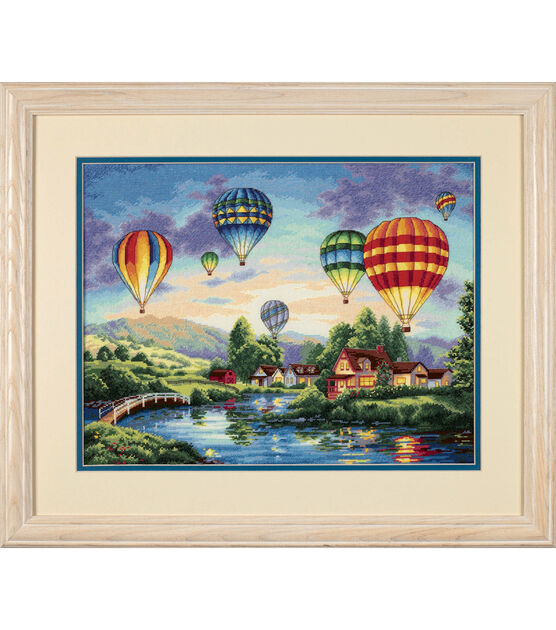 Dimensions 16" x 12" Balloon Glow Counted Cross Stitch Kit