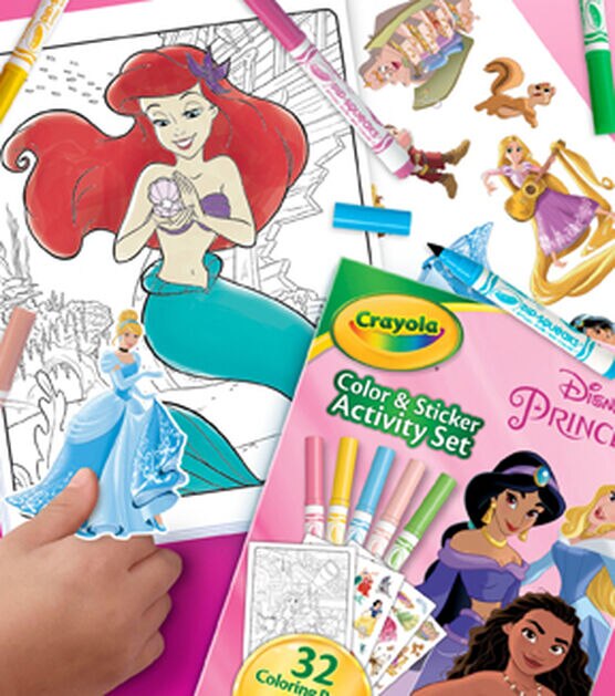 Crayola 87ct Princess Activity Set With Pipsqueak Markers, , hi-res, image 4