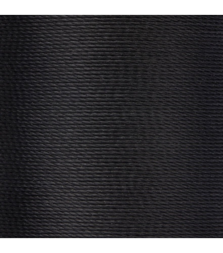 Coats & Clark 150yd Extra Strong 15wt Nylon Upholstery Thread, Black, swatch