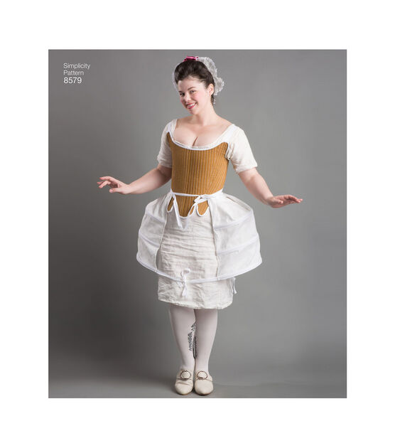 Simplicity Pattern 8579 Misses' 18th Century Costume Size R5 (14 22), , hi-res, image 3
