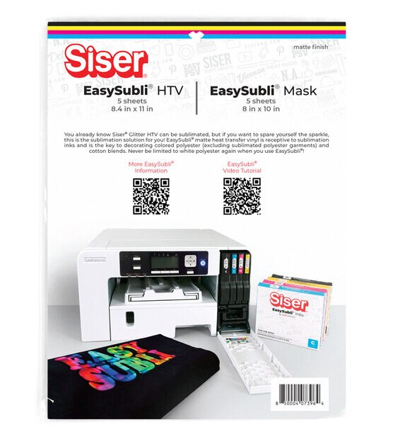 Siser EasySubli HTV And Mask Sublimation Sheets