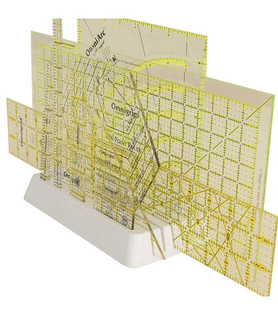 Dritz Plastic Ruler &  Template Stand, 10 Slots, White, , hi-res, image 3