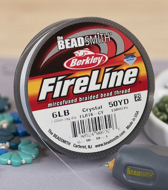 The Beadsmith Fireline 3 pk Braided Bead Threads 15 yds Clear
