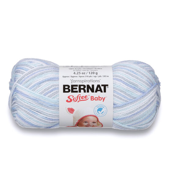 Bernat Softee Baby Ombre Light Weight Acrylic Yarn, , hi-res, image 1