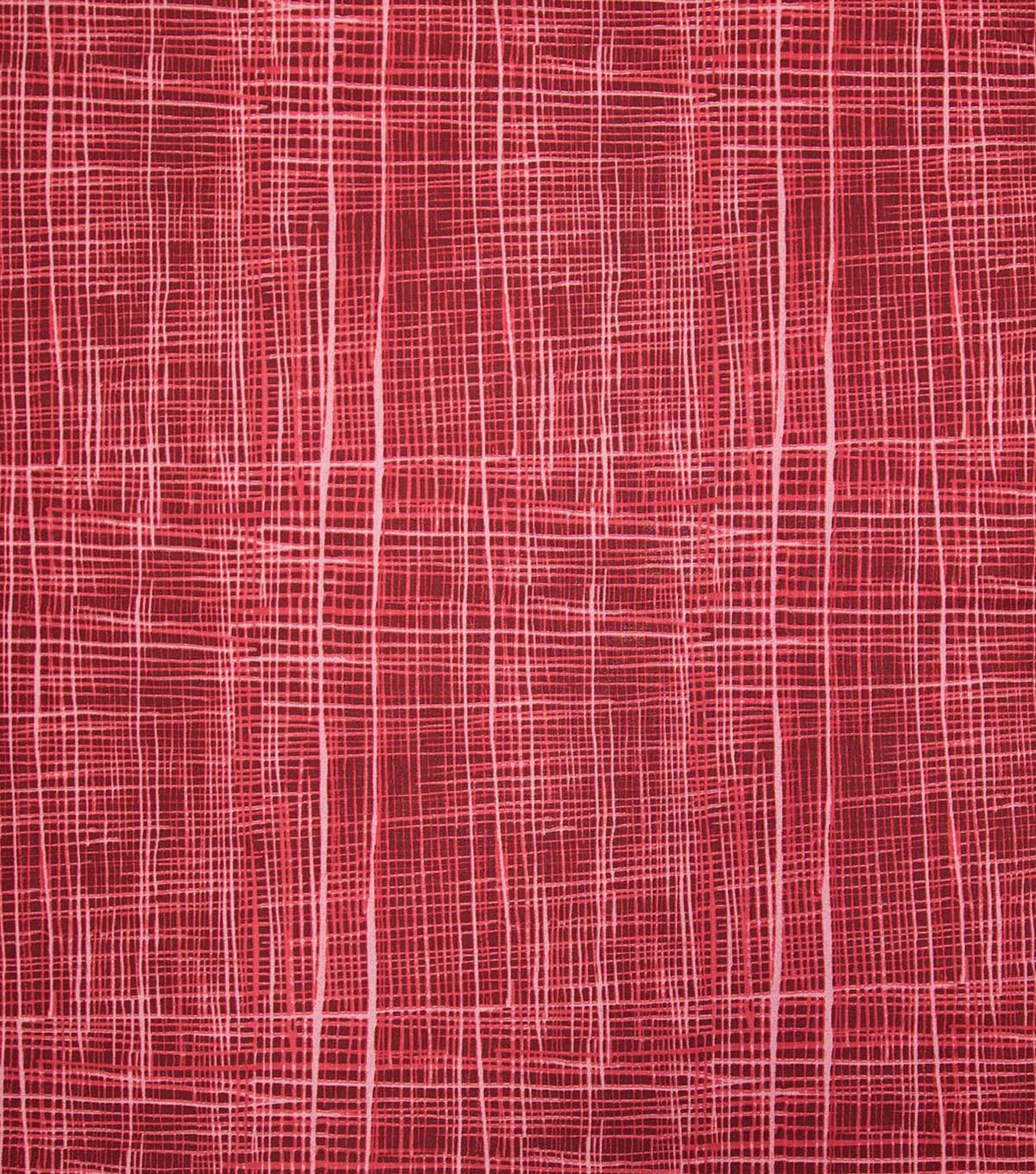 Crosshatch Quilt Cotton Fabric by Keepsake Calico, Red, hi-res