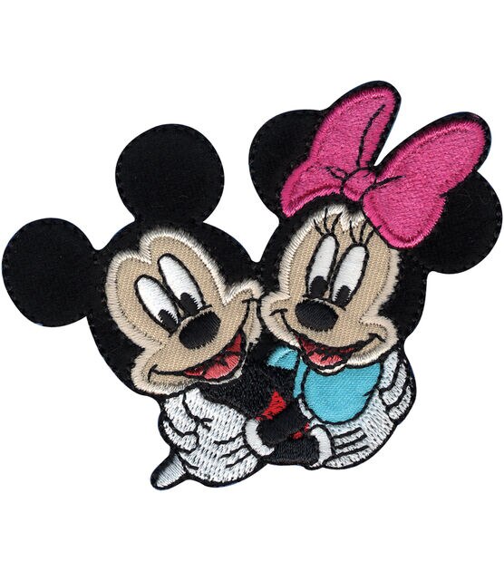Disney Iron On Applique Mickey & Minnie