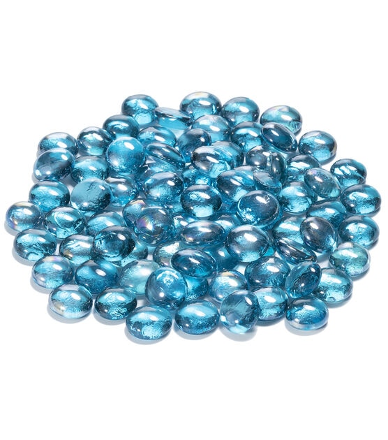 12oz Blue Glass Gem Bowl Fillers by Bloom Room