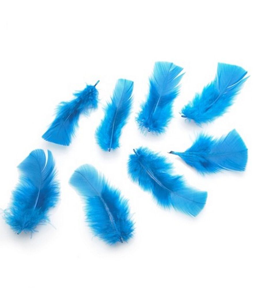 Marabou Plumage Feathers 1/2 oz, Dark Turquoise, swatch