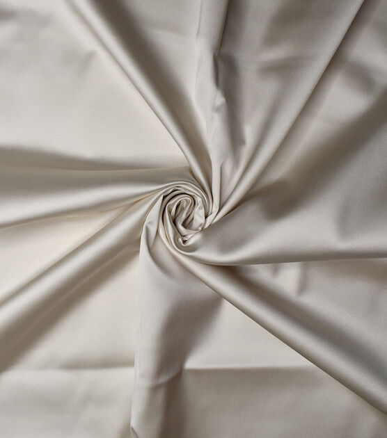 Bridal Ivory Stretch Shiny Satin Bridal Collections Fabric