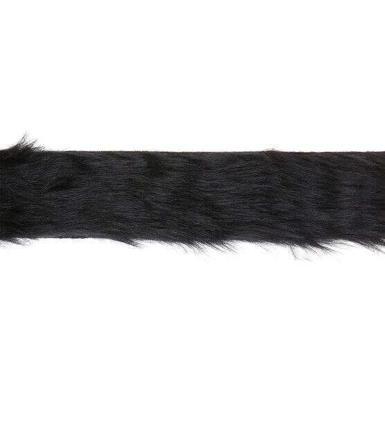 Black Faux Fur Trim 2", , hi-res, image 2