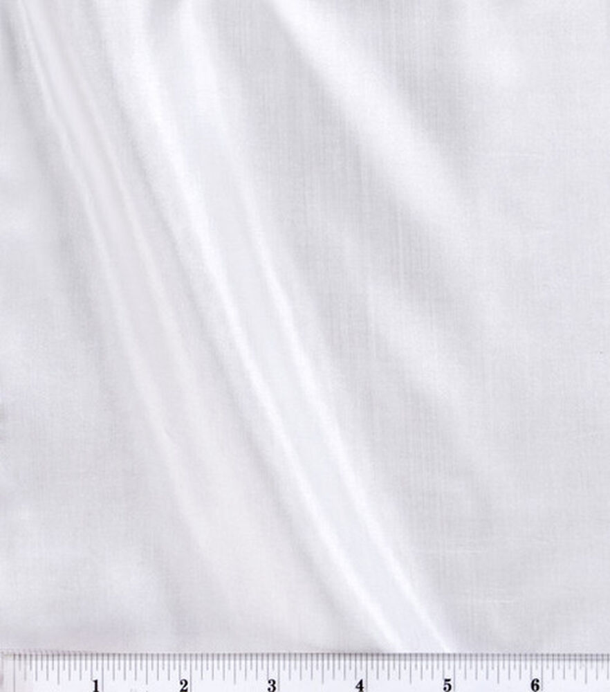 Sunline Anti Static Lining Fabric, White, swatch