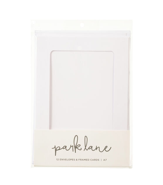 12ct White A7 Framed Cards & Envelopes by Park Lane