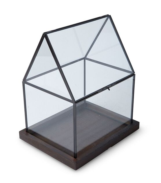 11" Spring Glass House Terrarium by Place & Time, , hi-res, image 4