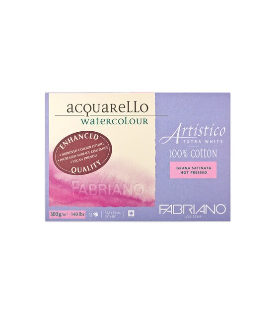 Fabriano Artistico Extra White Watercolor Block 14" x 20" 15ct