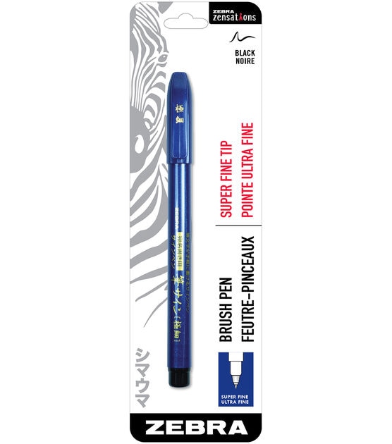 Zebra Zensations Brush Pen Super Fine Black