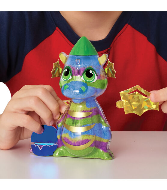 Creativity For Kids 5" x 5" Glow in the Dark Dragon Sand Art Kit, , hi-res, image 6