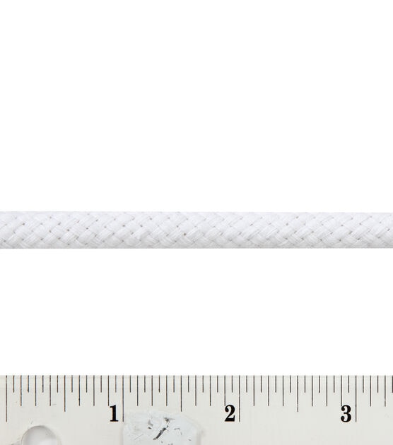 Simplicity Braided Rope Trim 0.38'' White