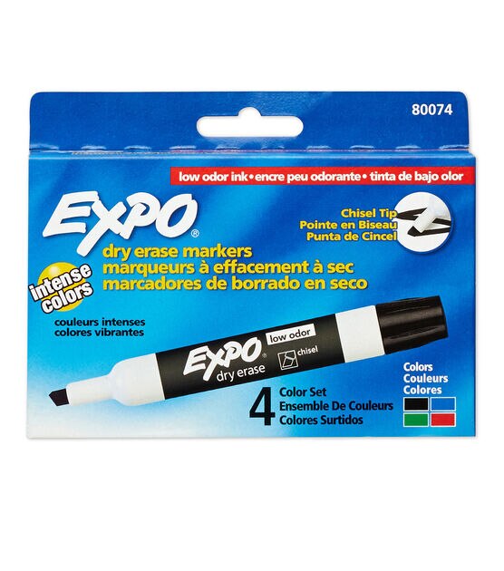 Expo 12pc Low Odor Chisel Tip Dry Erase Markers