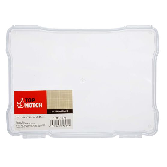 6" x 8" Clear Plastic Photo & Craft Case by Top Notch