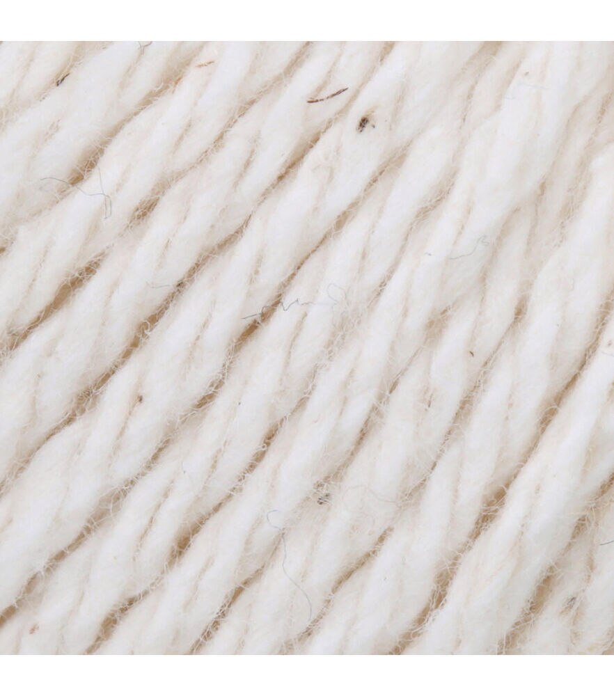 Lily Sugar'n Cream Super Size Worsted Cotton Yarn, Ecru, swatch, image 3