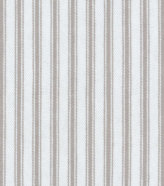 Waverly Multi Purpose Decor Fabric 55" Classic Ticking Nickel, , hi-res, image 3