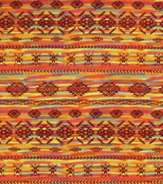 Desert Aztec Stripe Super Snuggle Flannel Fabric