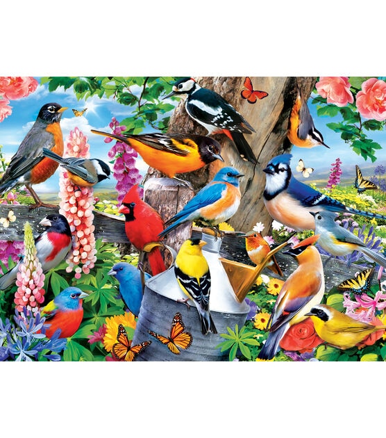 MasterPieces 14" x 19" Christmas Audubon Spring Gathering Puzzle 100pc, , hi-res, image 2