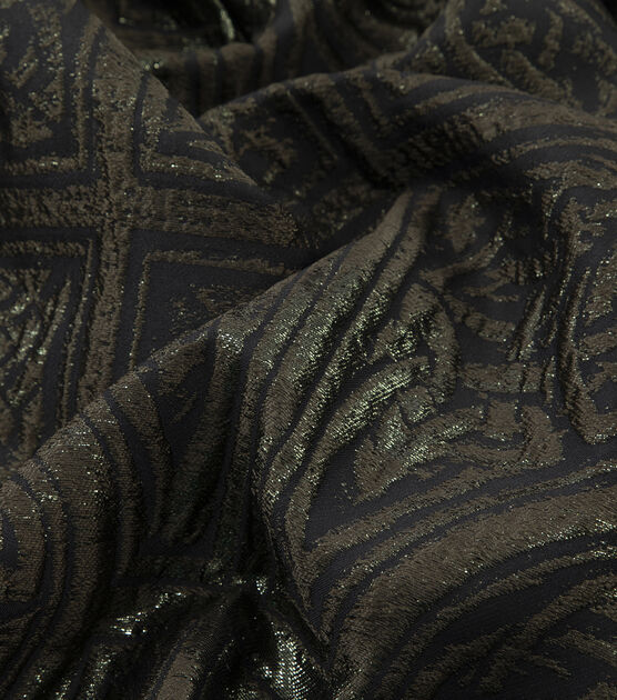 Yaya Han Cosplay Collection Black Celtic Textured Brocade Apparel Fabric, , hi-res, image 6
