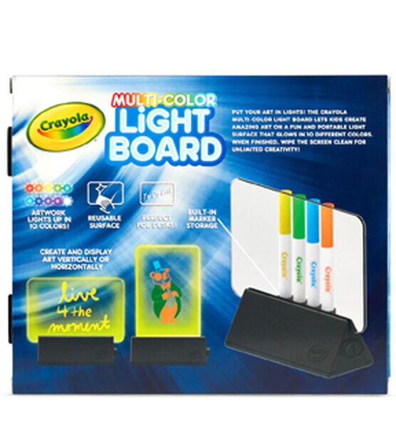 Crayola 11ct Multi Color Glow In The Dark Light Board