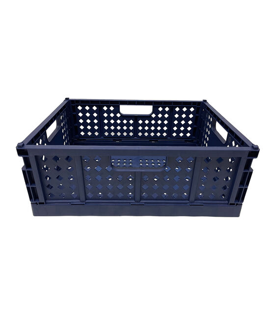 13" x 10"  Plastic Collapsible Storage Crate by Top Notch, , hi-res, image 1