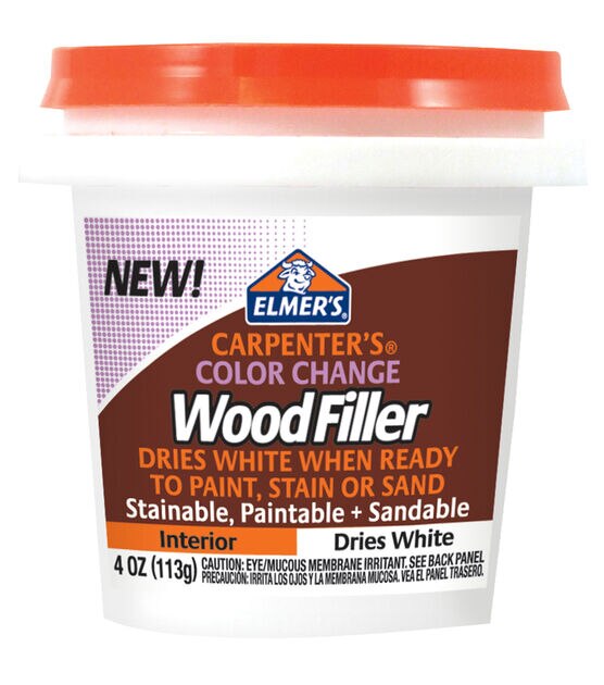 Elmer's Color Change Wood Filler 4oz White