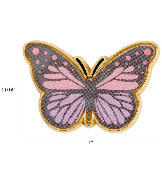 La Mode 1" Multicolor Butterfly Buttons 2pk, , hi-res, image 4