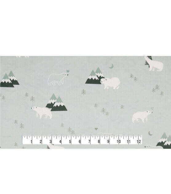Arctic Bears & Trees Soft & Minky Nursery Fabric by Lil' POP!, , hi-res, image 4