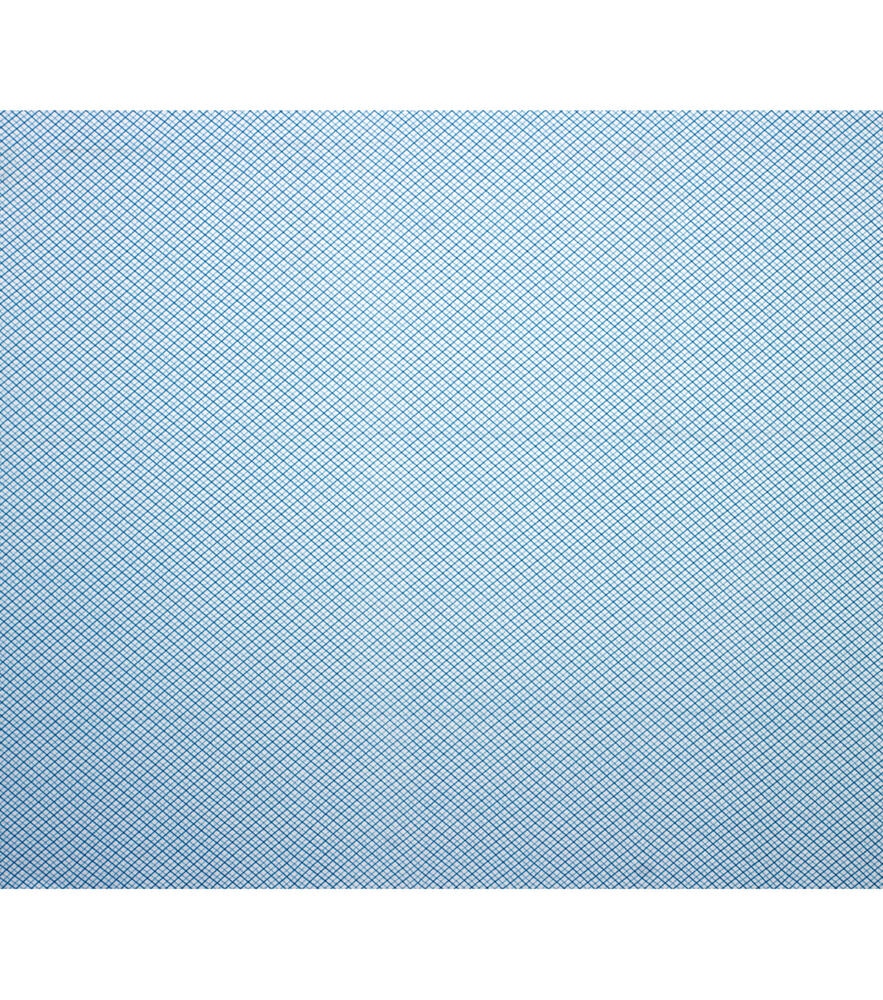 Lattice Plaid Super Snuggle Flannel Fabric, Blue, swatch