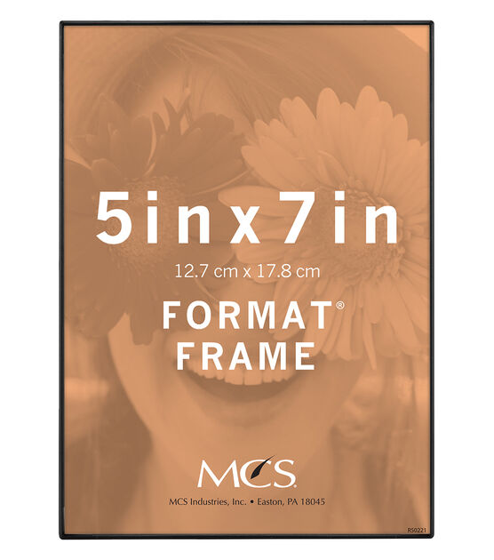MCS 5"x7" Front Loading Black Wall Frame