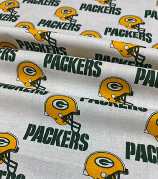 Fabric Traditions Green Bay Packers Cotton Fabric White, , hi-res, image 3