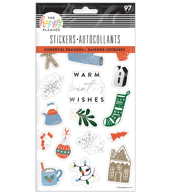 97pc Cheerful Seasons 5 Sheet Happy Planner Stickers