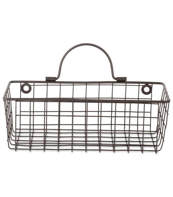 Design Imports Wire Wall Small Basket Bronze, , hi-res, image 2