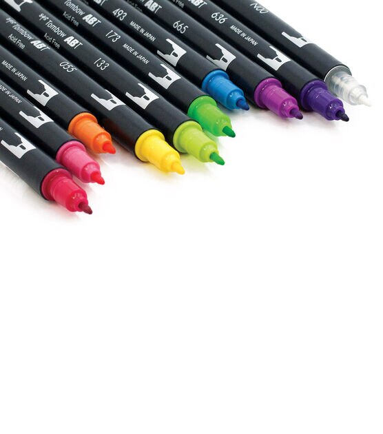 Tombow Dual Brush Pen Set 10 Pkg Brights, , hi-res, image 5