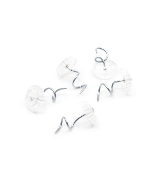 20 Pcs Dust Ruffle Pins Bed Skirt Pins Clear Heads Twist Pins for  Upholstery,Slipcovers and Bedskirts,Bedskirt Pins