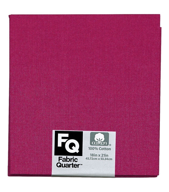 Dark Pink 1 Piece Cotton Fabric Quarter