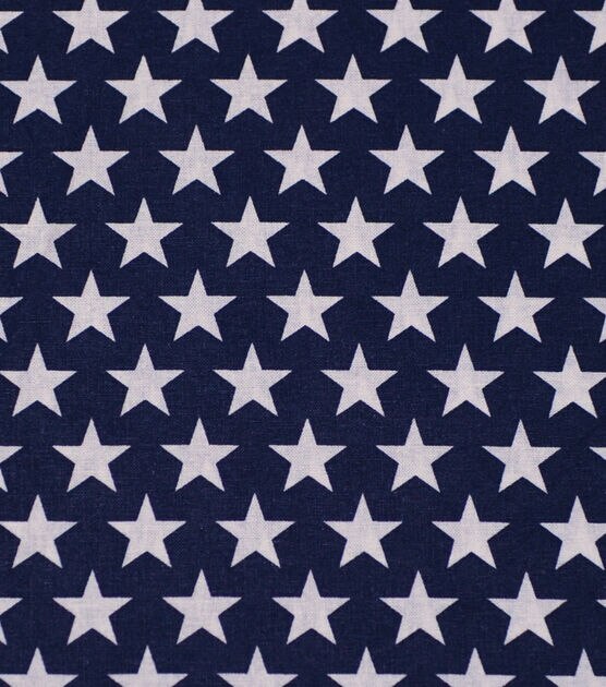 Stars on Navy 108" Wide Cotton Fabric, , hi-res, image 2