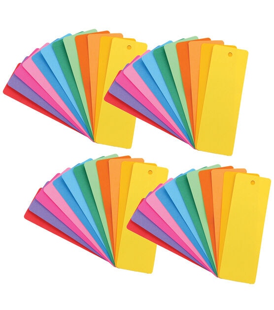 Hygloss 2" x 6" Bright Blank Bookmarks 400ct