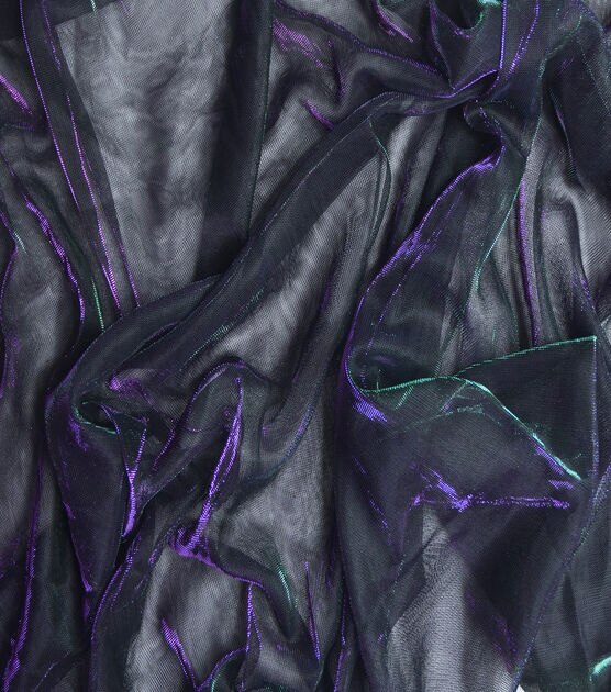 The Witching Hour Halloween Fabric Flat Cosmic Purple&Green Fabric