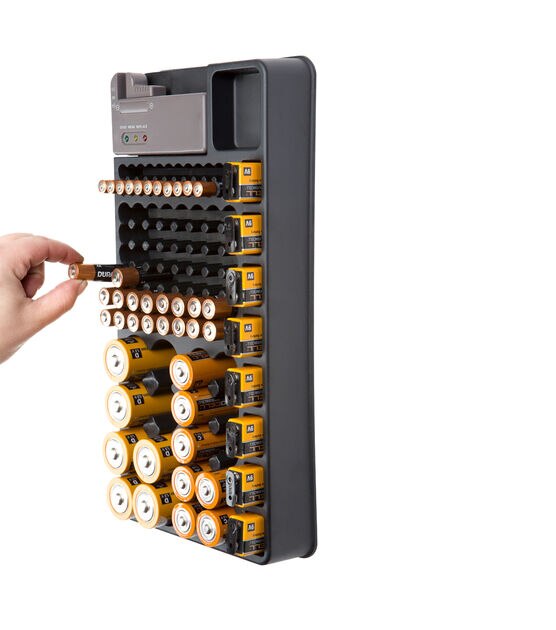 THE BATTERY ORGANISE The Battery Organizer and Tester with Cover
